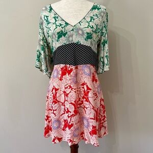 Topshop Mix Floral Print Minidress Size 8​​​